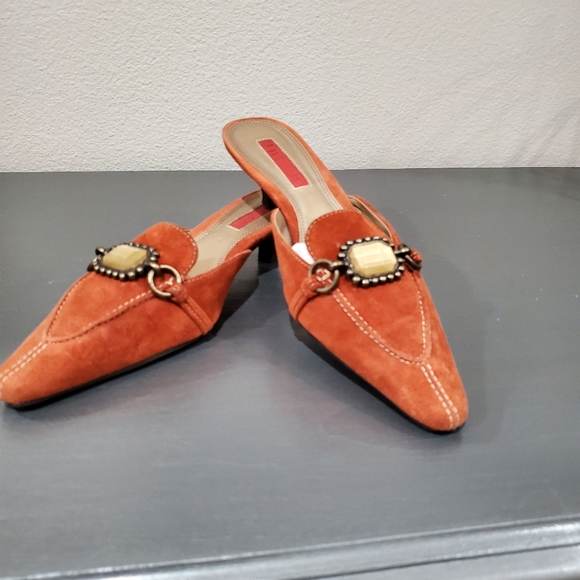 6.5 Unisa slide leather mules Rusty color - Picture 7 of 12